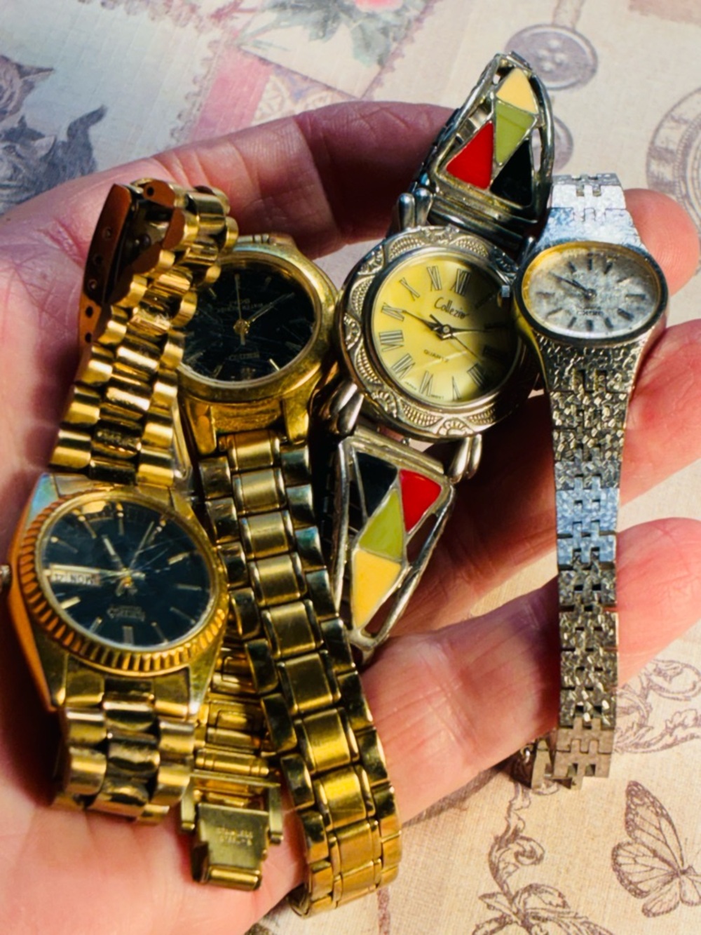 Vintage Estate Watches For Parts/Repair